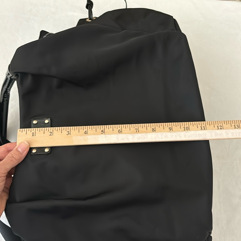 KATE SPADE ♠️ AUTHENTIC DIAPER BAG- BLACK WITH GOLD COLOR HARDWARE - Picture 7 of 17